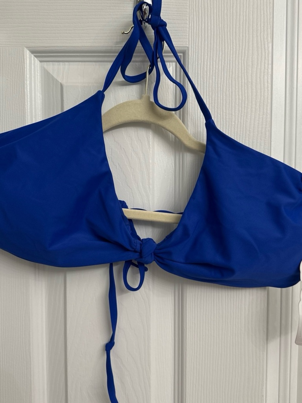 Blue Women's Halter Bikini Top